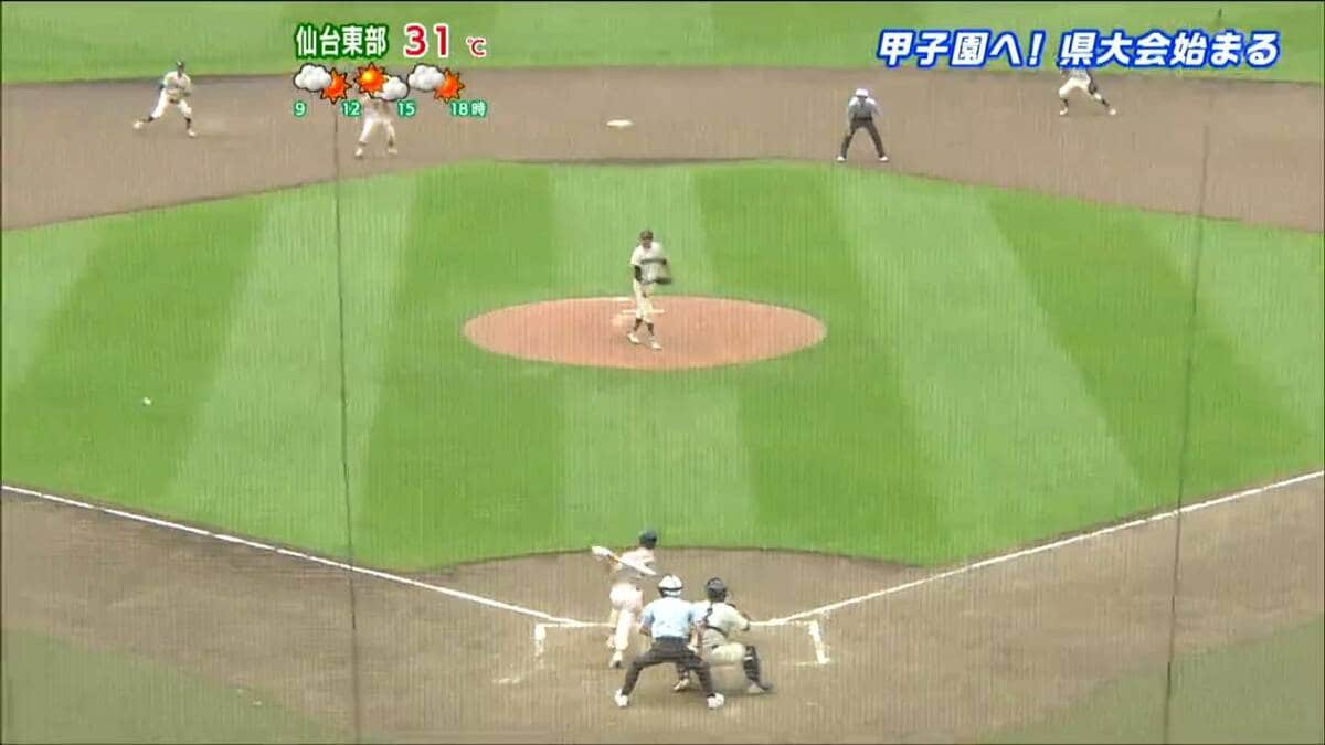 夏の高校野球宮城大会・1回戦 仙台高校対宮城広瀬高校（tbc東北放送