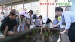 「もちもちしてる」“街なか田んぼ”で田植え体験|TBS NEWS DIG