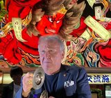 【詳報】ジーコ氏ねぶたと初対面！　全国有数の火祭りの魅力を体感　手振り鉦で囃子を奏でる姿も|TBS NEWS DIG