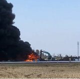枯れ草を燃やそうと…廃タイヤに火が燃え移り黒煙が 富山・立山町 | 富山のニュース|天気・防災|チューリップテレビ