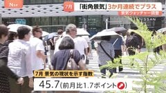 「男性用日傘やエアコン販売が伸びた」7月の街角景気3か月連続のプラス　景気の現状を示す指数45.7| TBS CROSS DIG with Bloomberg