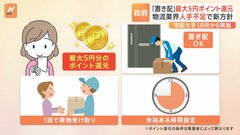 「置き配」など利用で最大5円のポイント還元　Amazonジャパンや宅配大手3社も参加　今年10月から実施　物流業界の人手不足解消で政府が新たな支援策| TBS CROSS DIG with Bloomberg