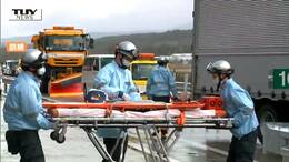 開通前の高速道路で災害訓練　日本海東北自動車道（山形）　|　山形のニュース│TUYテレビユー山形