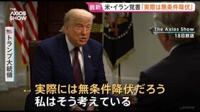 「実際には無条件降伏だ」トランプ大統領　イランとの戦闘終結に向けた覚書について譲歩が際立つとの指摘　米メディアインタビュー|TBS NEWS DIG