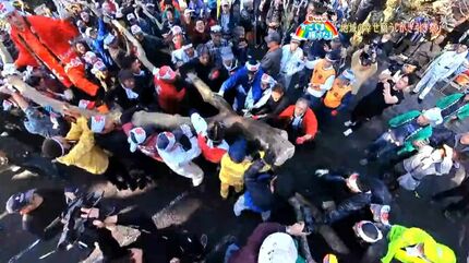 地域の幸せ願う「かぎ引き祭」鹿屋市・中津神社【亀ちゃんのかごしま