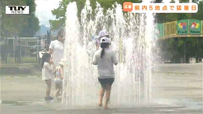 日中の最高気温は5地点で猛暑日 県内すべての観測地点で30度以上の真夏日 水遊びを楽しむ子どもたちの姿も(山形)|TBS NEWS DIG