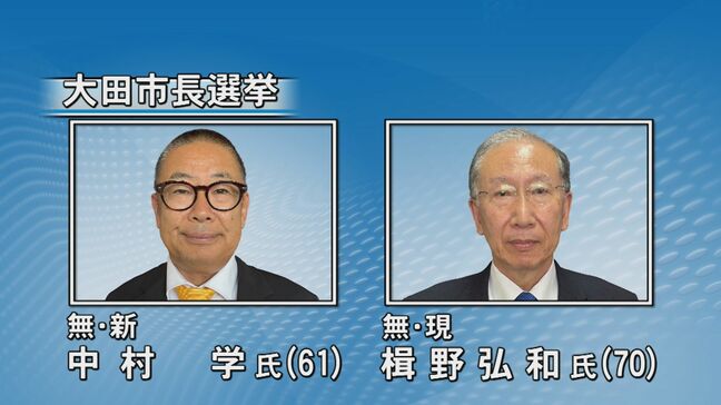 大田市長選挙告示　16年ぶりの選挙戦　現職と新人の一騎打ち|TBS NEWS DIG