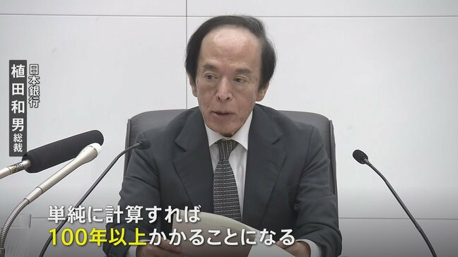 日銀　ETFなど売却決定　植田総裁 売却完了まで「100年以上かかる」 政策金利は0.5%に据え置き|TBS NEWS DIG