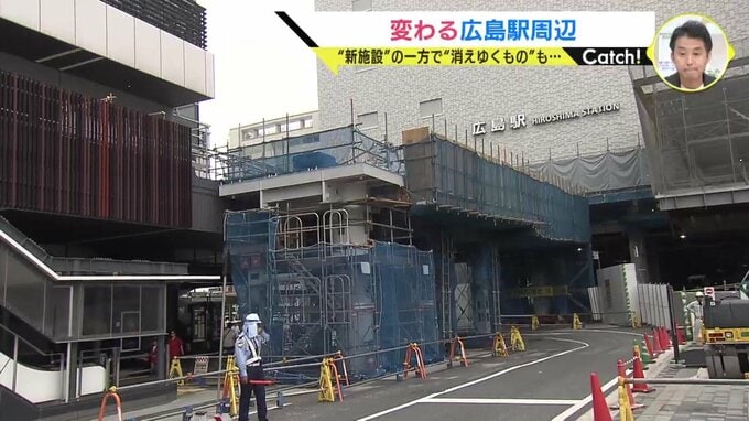 マツダスタジアムに向かうペデストリアンデッキ建設中　廃線される猿猴橋町電停周辺も地元が協議　広島駅変わる周辺地区|TBS NEWS DIG