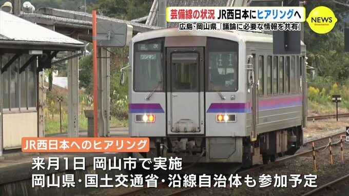 JR芸備線　広島県が来月 JR西日本からヒアリングへ　全路線の経営状況など情報共有に期待　|　RCC NEWS | 広島ニュース | RCC中国放送