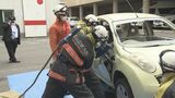 車に閉じ込め想定、窓ガラスやドア破壊…若手消防署員が訓練　福島　|　福島のニュース│TUF