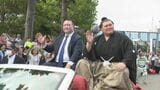 横綱・大の里 津幡町での祝賀パレードに3万7000人|TBS NEWS DIG