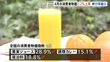 4月の消費者物価指数2.2%上昇 伸び率は縮小も日銀目標2%を超える 果実ジュースは28.9%上昇|TBS NEWS DIG
