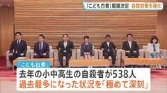「極めて深刻」小中高生の自殺者538人と過去最多「総力を挙げて対策を推進する」こども白書を閣議決定| TBS CROSS DIG with Bloomberg