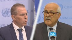 イスラエルとパレスチナ双方国連大使が記者会見　互いを非難| TBS CROSS DIG with Bloomberg