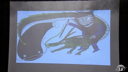 大ナマズを龍が倒す」能登半島地震の被災地への思い込めたねぶたの原画