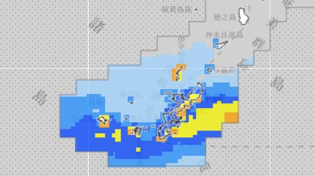 沖縄本島地方…多いところで1時間に40mm、バケツをひっくり返したような雨量の予想 警報級の大雨のおそれも 土砂災害や低い土地の浸水などにも注意|TBS NEWS DIG