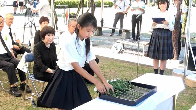 「弱いものを踏みにじる。戦争ってそういうもの」原爆の投下訓練で47人が死亡『島田空襲 慰霊のつどい』平和への思いを若い世代につなぐ=静岡 | 静岡のニュース | SBSNEWS | 静岡放送