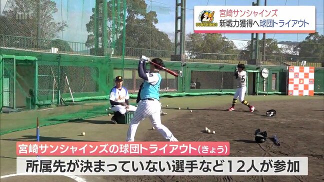 宮崎サンシャインズ 来シーズンに向けた新戦力獲得へ 球団トライアウト|TBS NEWS DIG