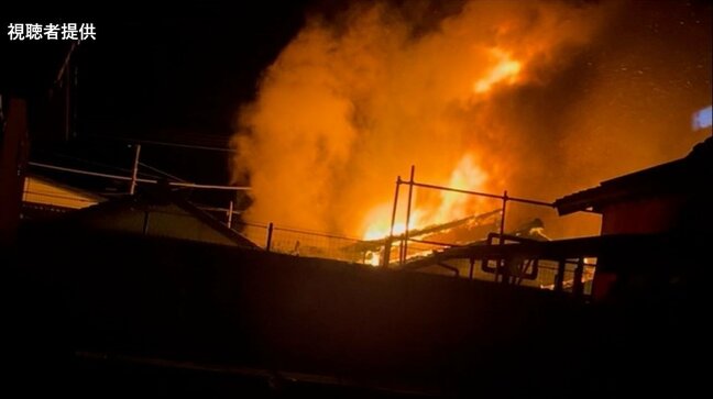 【速報　情報更新】店舗兼住宅で火災　現在も延焼中　山梨・市川三郷町　午後9時30分現在|TBS NEWS DIG