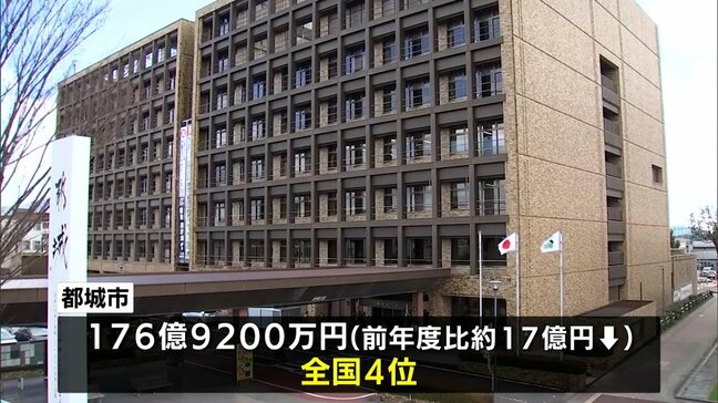 ふるさと納税 都城市は176億9200万円で全国4位 宮崎市は50億円伸ばし8位に|TBS NEWS DIG