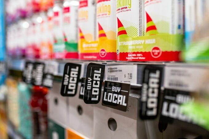 カナダのスーパーで米国製品の売れ行き悪化、トランプ関税に反発