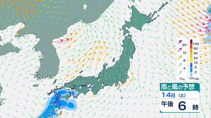 【週末天気】土曜は西日本で傘の出番　日曜は東日本で急変に注意　異例の暖かさは来週後半まで　雨風シミュレーション|TBS NEWS DIG