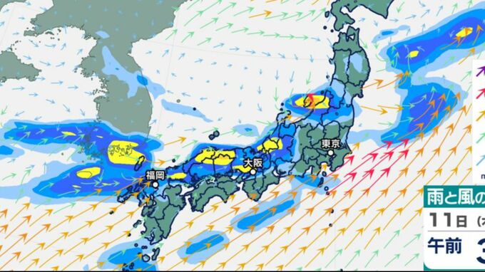 東北・北陸で大雨、関東きょう昼過ぎから激しい雨に注意…今週は梅雨前線の南下で西日本も雨に…雨雲の動き予測8日（月）～13日（土）雨シミュレーション|TBS NEWS DIG