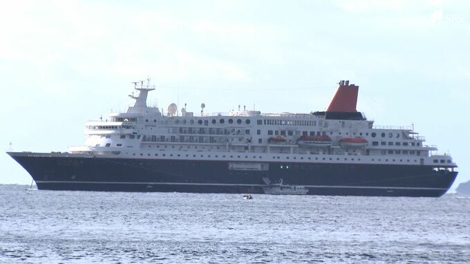 “黒船”ならぬ…豪華客船「にっぽん丸」が下田にやってきた！　乗船客のお目当ては河津桜見物＝静岡・下田市|TBS NEWS DIG