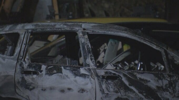 埼玉・ときがわ町の車の解体をする会社で火事　車数十台が焼けたほか火が近隣の山林にも燃え移る|TBS NEWS DIG