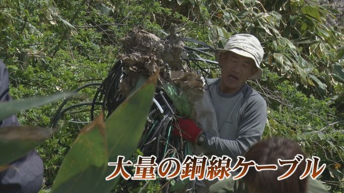 万葉歌人の銅像が立つ富山県の二上山から大量の銅線ケーブル　泥棒が捨てた？さらにあきれるゴミも|TBS NEWS DIG