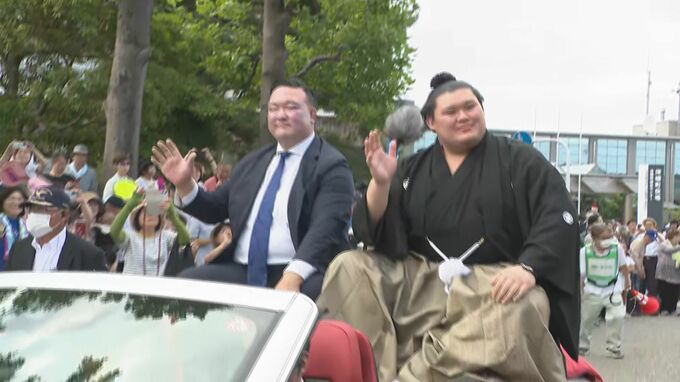 横綱・大の里 津幡町での祝賀パレードに３万７０００人　|　石川県のニュース｜MRO北陸放送