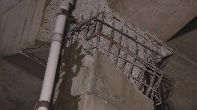 鉄筋がむき出しに…　JR八戸線本八戸駅～小中野駅間の「高架橋」に大きな被害確認　約20か所　|　青森のニュース│ATV NEWS│青森テレビ