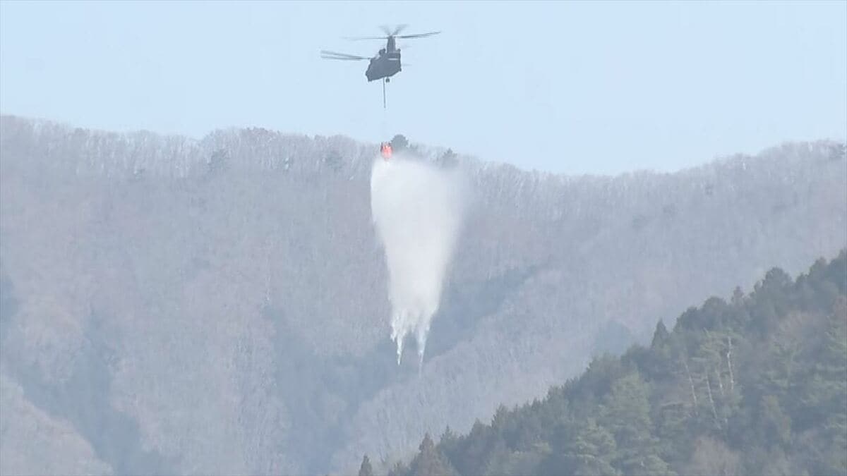 「煙はけさは何も見えなかった」山林火災発生から12日目　焼失面積は県内の山林火災で戦後最大規模の見込み　山梨・扇山