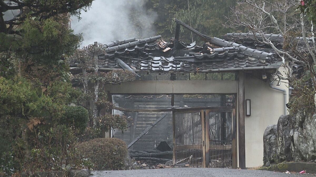 鎌倉時代建立の大楽寺で火災　住居部分が全焼　国指定重文「弥勒仏像」安置の本堂などへの延焼なし　大分