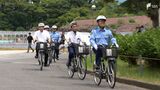 「事故に遭ったときにあるかないかで結果は変わる」静岡県警本部長や静岡知事らがヘルメットかぶり安全な自転車の乗り方をPR 夏の交通安全県民運動スタート|TBS NEWS DIG
