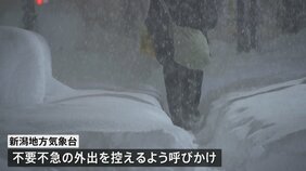 気象庁&nbsp;新潟・石川に「顕著な大雪情報」&nbsp;大規模な交通障害のおそれ|TBS NEWS DIG