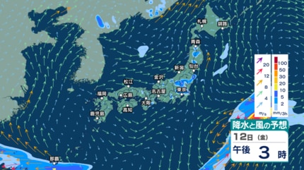 hazu　雨月18個 今後の雨 】あす12日は雷伴う非常に激しい雨か 14～15日頃は太平洋側や