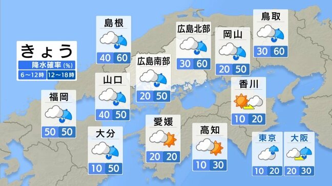 【きょう8/27(水)広島天気】くもりや雨 急な雷雨に注意 日差しが少なくても湿度高い 熱中症警戒アラート発表|TBS NEWS DIG