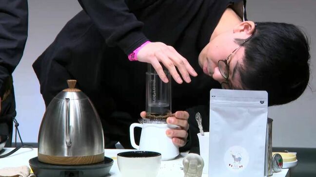 “コーヒーのハンドドリップ大会”県内外のバリスタが技競う|TBS NEWS DIG