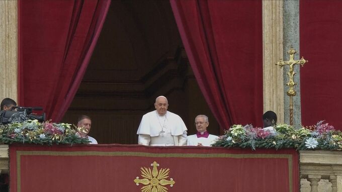 ローマ教皇　イスラエル軍とハマスの戦闘停止求める　クリスマス恒例のメッセージ