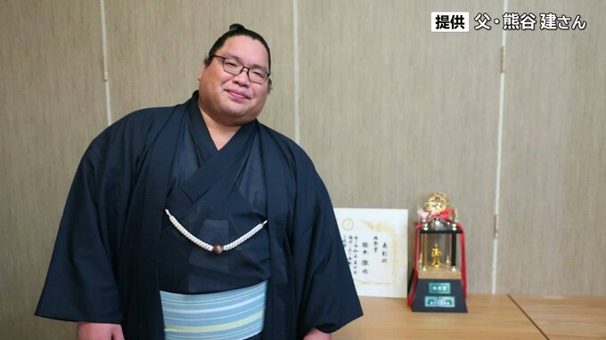 家族の祝福に「やっととれた」　錦木が殊勲賞獲得　岩手県出身力士で18年ぶり|TBS NEWS DIG