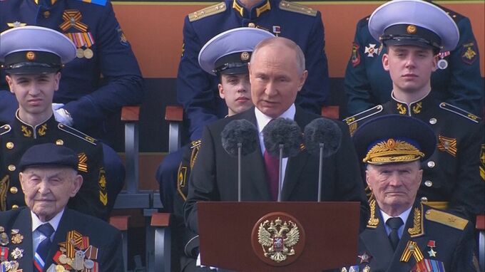 【速報】「我々の祖国に対して本物の戦争が開始された」プーチン大統領が改めて侵攻を正当化　戦勝記念日の演説で|TBS NEWS DIG