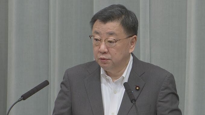 「様々な選択肢を念頭に」WTO枠組みのもと対応検討　中国輸入停止に　松野官房長官