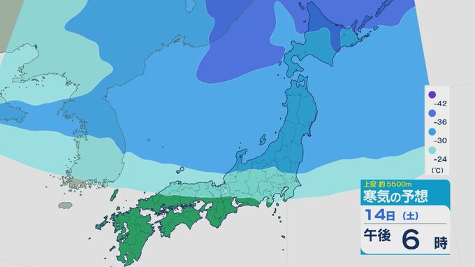 14日にかけ“強い寒気”が南下し大気の状態非常に不安定に 北陸では発達した雲による雷雨強まる 雨・雪と風シミュレーション|TBS NEWS DIG