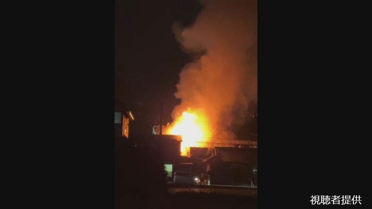 鹿児島市で住宅1棟全焼　焼け跡から1人の遺体　2人搬送