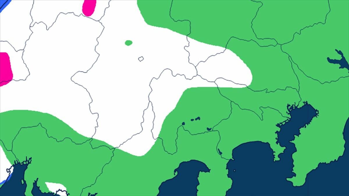 【大雪情報・関東甲信】22日5時現在の積雪は長野県 野沢温泉105 センチ 小谷99センチ　長野と関東地方北部は24日～25日頃も大雪となる所が【大雪と雨のシミュレーション】