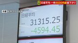 日経平均 一時4600円超値下がり 取引時間中の過去最大|TBS NEWS DIG