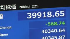 【速報】日経平均株価が一時600円以上値下がり　節目の4万円を割り込む| TBS CROSS DIG with Bloomberg