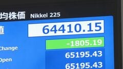 【速報】日経平均、一時1800円値下がり　日本の長期金利3％上昇など世界的な金利上昇や原油価格上昇が今後の企業業績に及ぼす影響に警戒感| TBS CROSS DIG with Bloomberg